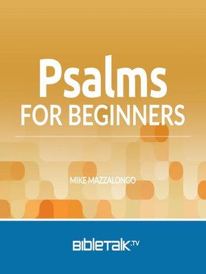 cover image of Psalms for Beginners